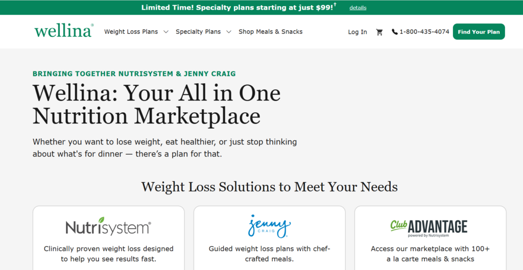 Nutrisystem Homepage